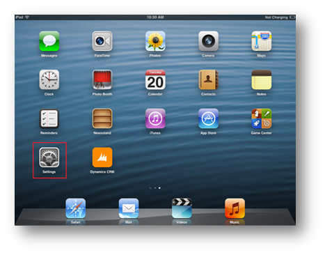 Configuración del iPad