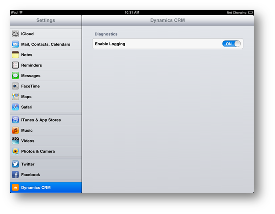 iPad Habilitar el registro en