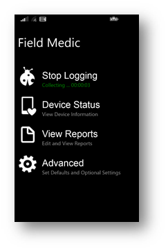 Field Medic: eventos de registro