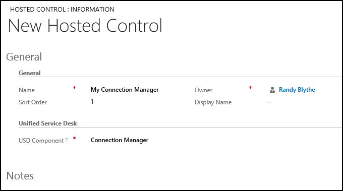 Control hospedado Administrador de conexiones
