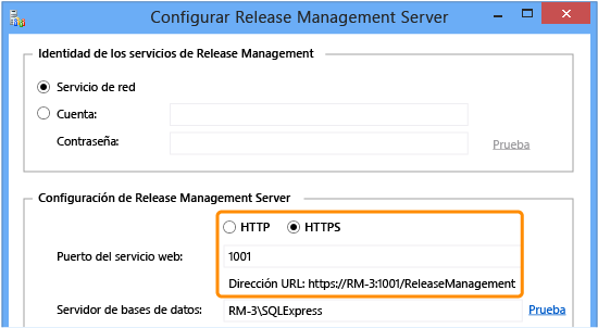 Configurar Release Management Server para HTTPS