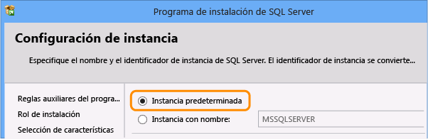 Configuración de instancia