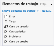 Elementos de trabajo de Agile