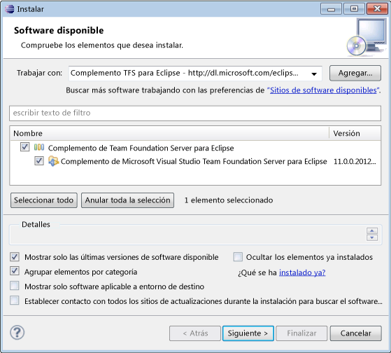 Software disponible