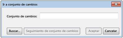 Go to Changeset dialog box