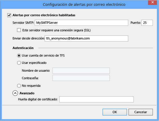 Habilitar y configurar el servidor SMTP