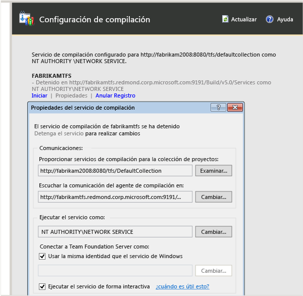 Detener el servicio y realizar los cambios a continuación