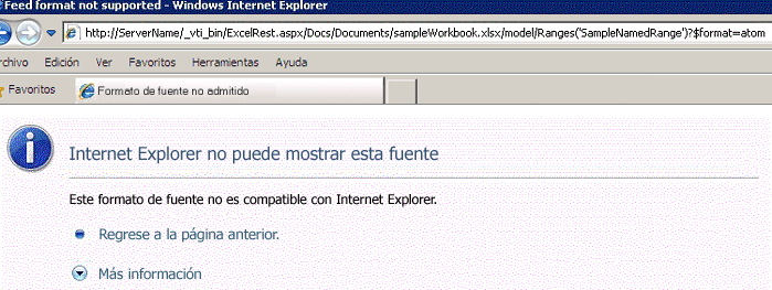 Detección de rangos REST de Servicios de Excel mediante Atom