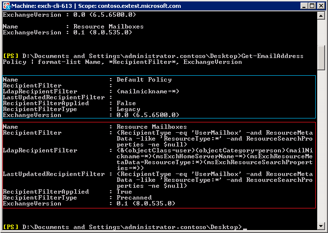 Información devuelta desde la EMS