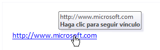 Opciones alternativas para seguir un hipervínculo