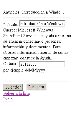 Formulario de elemento de edición de dispositivo móvil personalizado