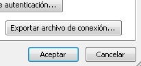 Cuadro de diálogo Exportar archivo de conexión de Excel Services