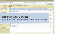Fotograma de la demostración en vídeo de Excel Services