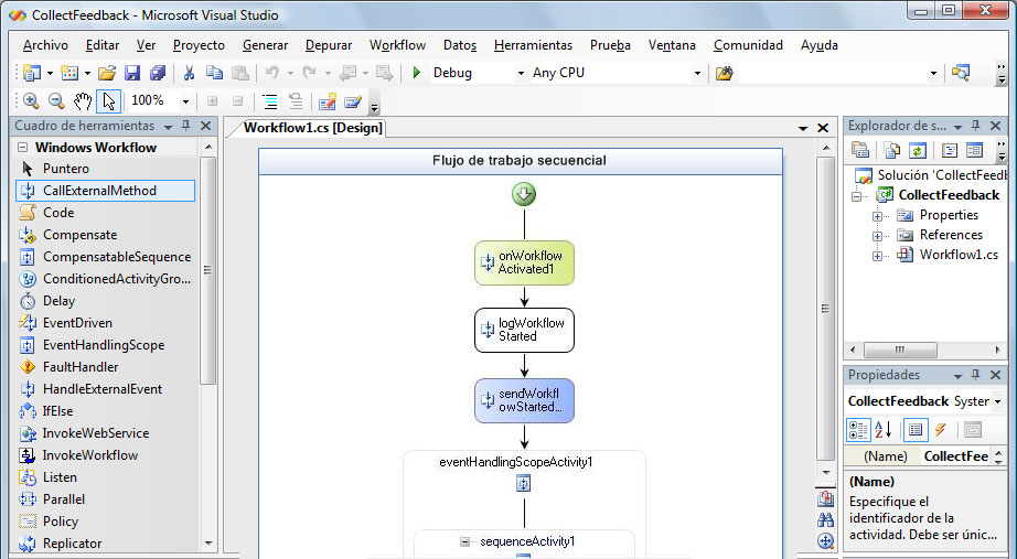 Ejemplo de flujo de trabajo de Windows SharePoint Services