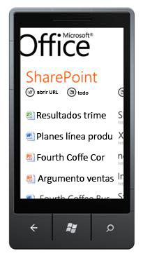 SharePoint Workspace Mobile para Windows Phone 7