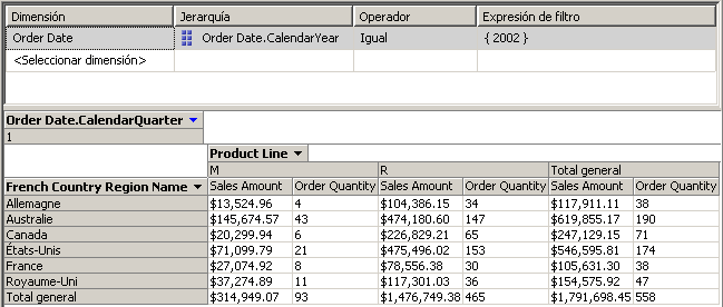 Panel Datos con formato de medidas como número completo