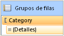 Grupo de fila, predeterminado con miembros dinámicos