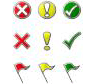 Conjuntos de iconos de indicador de símbolo