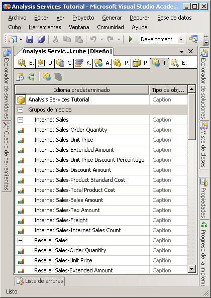 Idioma predeterminado en la ficha Traducciones
