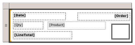 Enumerar en vista de diseño, 4 campos y una imagen