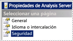 Configuración de seguridad de un servidor de SSAS