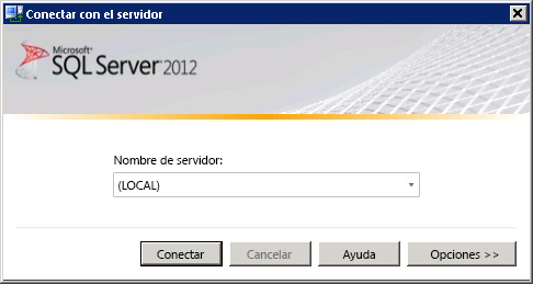Cuadro de diálogo Conectar con el servidor