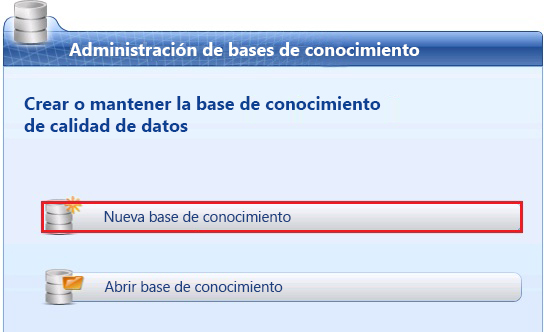 Administración de bases de conocimiento - Nueva Knowledge Base