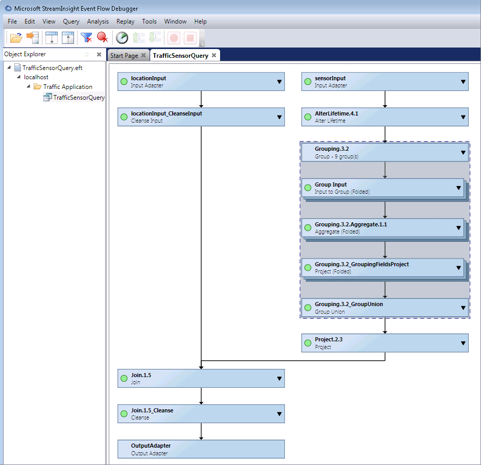 Cargar en el depurador un archivo de seguimiento de consulta.