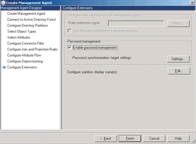 Figure E Enable Password Management