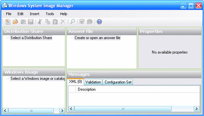 Figura 3 Administrador de imágenes de sistema de Windows