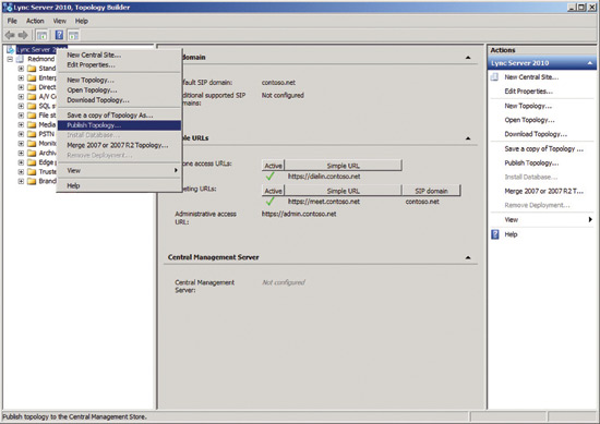 Publishing your topology from Topology Builder