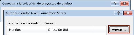 Agregar Team Foundation Server