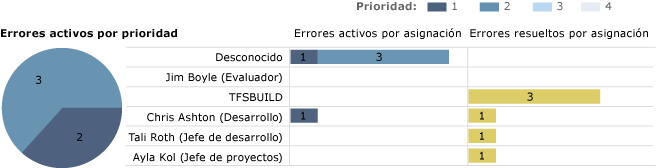 Mitad inferior del informe Estado del error