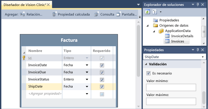 La entidad Invoice