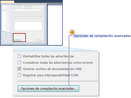 Opciones de compilación avanzadas