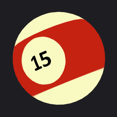 gfx_shader_demo_ A closeup of the textured billiard ball
