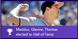 Icono dinámico que muestra un titular y una imagen de un jugador de béisbol