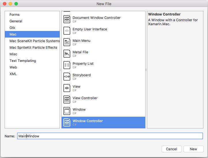 Agregar una nueva ventana principal Agregar una nueva ventana principal