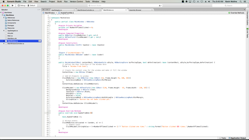 Editor de código de Visual Studio para Mac