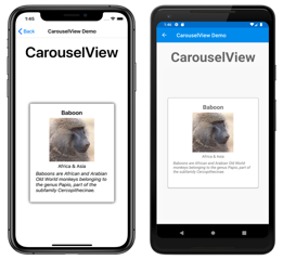 Ejemplo de CarouselView