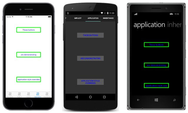 Ejemplo de invalidación de estilos