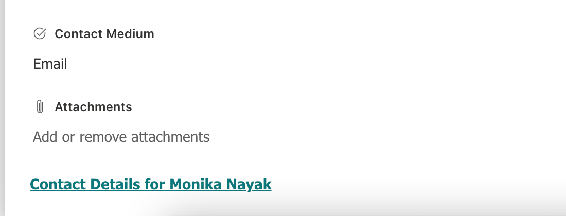 Pie de página de formulario de lista personalizado