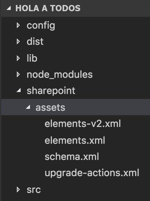 Archivos XML de característica en un proyecto de solución del lado cliente