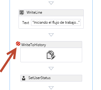 Figura 1 Inicio de flujo de trabajo