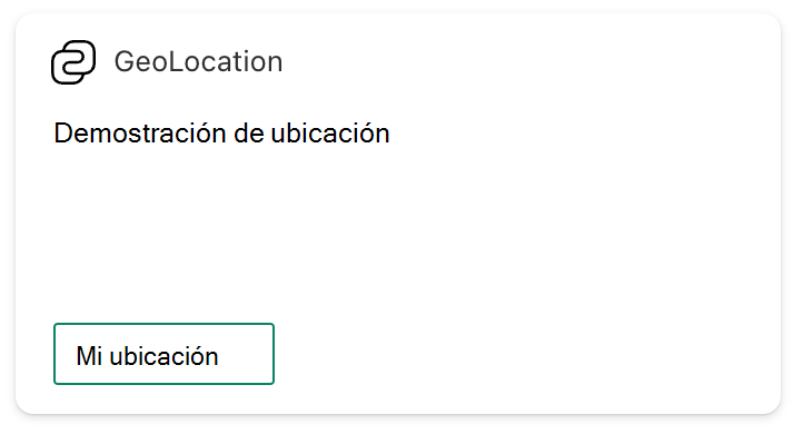Apariencia de la tarjeta después de introducir las cadenas y los cambios en la vista de tarjeta