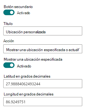 Establezca la acción al hacer clic en