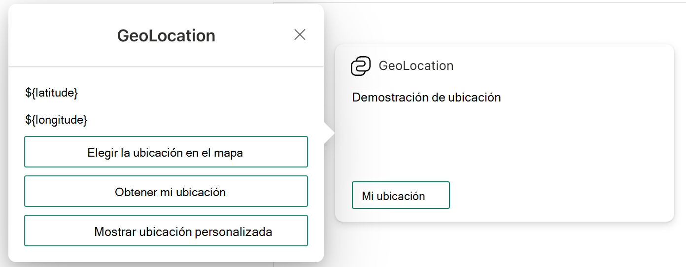 Apariencia de la tarjeta después de introducir cambios en la vista rápida
