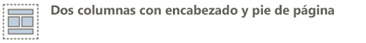 encabezado, 2 columnas, pie de página