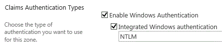 Tipos de autenticación de notificaciones para un entorno híbrido de SharePoint