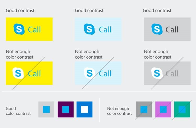Skype icon placed on non-complimentary backgrounds